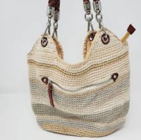 THE SAK BOHEMIAN Beach Resort Vacation Crocheted Purse / Handbag! - Picture 4 of 5